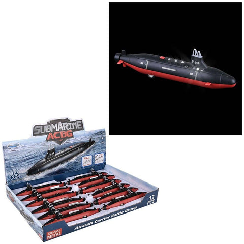 8.5" Diecast  Submarine With Light And Sound - LLB Toys