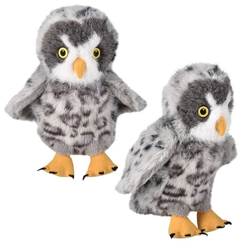 8" Animal Den Barred Owl Plush -  LLB Toys