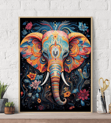 Fantasy Elephant Canvas Wall Art print