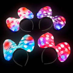 LIGHT-UP POLKA DOT BOW HEADBAND LLB Light-up Toys