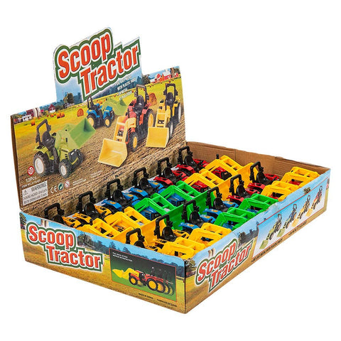 6" DIE-CAST SCOOP TRACTOR LLB Car Toys