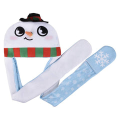 Light-Up Christmas Plush Hoodie Scarf Assortment