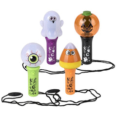 Halloween Light Up Spinning Wand Necklace 4.5" - LLB Toys