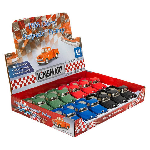 5" DIE-CAST 1955 CHEVY STEPSIDE PICK UP LLB Car Toys