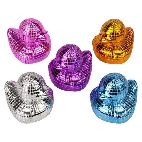 2" Disco Ball Chrome Duckies - LLB Toys