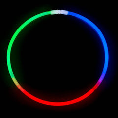 22" TRI-COLOR GLOW NECKLACE- 50 pc/tube - LLB Toys