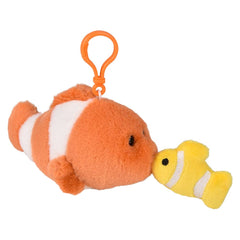3.5" Mighty Quakes Clown Fish Backpack Clip - LLB Toys