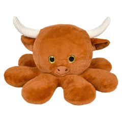 25" Octo-Highland Cow - LLB Toys Plush