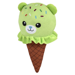 10" Ice Cream Cone Animals Plush -  LLB Toys