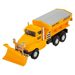 6.5" DIE-CAST PULL BACK SNOW PLOW 12/DISPLAY LLB Car Toys