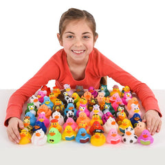 2" RUBBER DUCKY ASSORTMENT 100PCS/BAG LLB kids toys