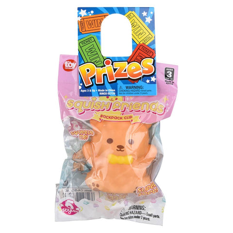 3.25" Kawaii Animals Squish Backpack Clip - LLB Toys