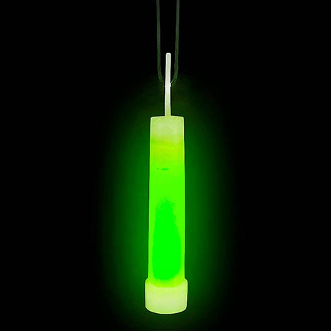 4" GREEN GLOW STICK NECKLACE LLB kids toys