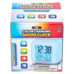 3" COLOR CHANGING LED MOOD CLOCK LLB kids toys