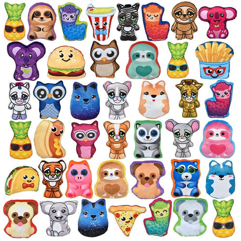 300PC MINI PANCAKE PLUSH ASSORTMENT 5-6" LLB Plush Toys