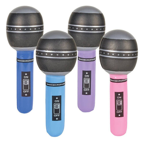 10.5" MICROPHONE INFLATE LLB Inflatable Toy