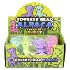 3.5" SQUEEZY BEAD ALPACA BALL LLB Squishy Toys