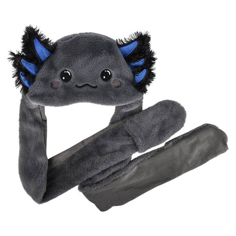 Black Axolotl Hoodie Hat 35"- LLB Toys
