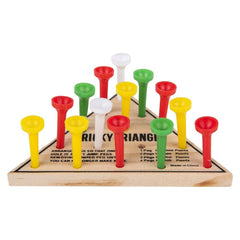 4.5" WOODEN TRIANGLE GAME LLB Board Game