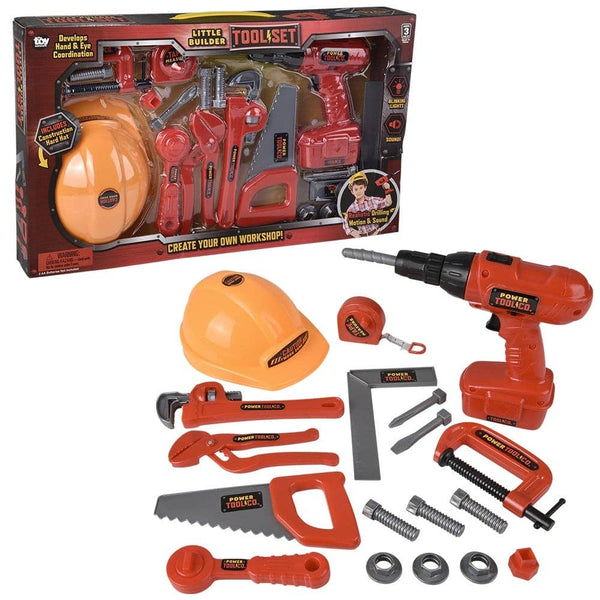 21PC DELUXE POWER TOOL SET LLB kids toys