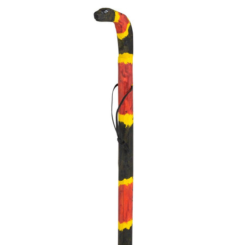 48" WOODEN CORAL SNAKE WALK STICK LLB kids toys