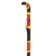48" WOODEN CORAL SNAKE WALK STICK LLB kids toys