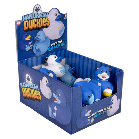 3.5" Hanukkah Rubber Duck Party Favors 12ct - LLB Toys