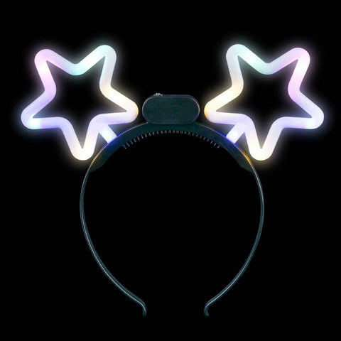 Light-Up Neon Bright Star Headband