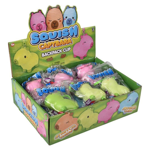 3.25" Capybara Squish Backpack Clip- LLB Toys
