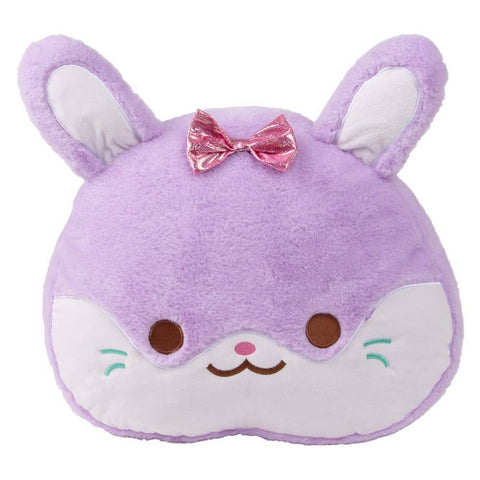 16" Kawaii Bunny Pillow-Lavender - LLB Toys