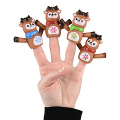 Reindeer Finger Puppet 2" Christmas - LLB Toys