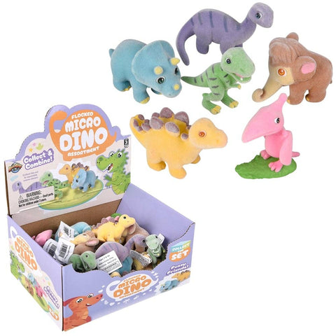 1.5" Flocked Micro Pre-Historic Assortment - LLB Toys