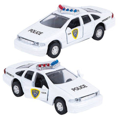 4.5" DIE-CAST PULL BACK POLICE CAR LLB Car Toys