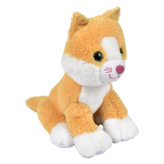 Sitting Cat 11in Asmt Plush Toy - LLB Toys