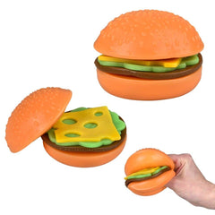 3" Squish And Stretch Hamburger
