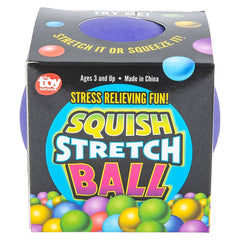 4" SQUISH STRETCH GUMMI BALL - LLB Squishy Toys