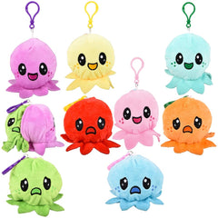 Reverse Eez Plush Octopus Clip On 3" - LLB Toys