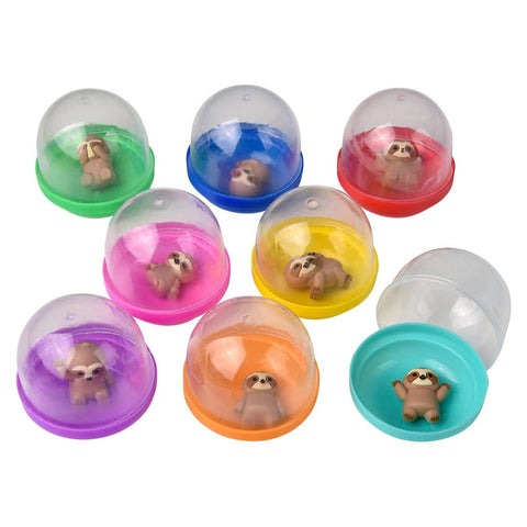 1" Mini Sloth Figurines In 2" Capsule 250ct - LLB Toys