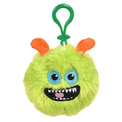 3.5" Furry Monster Balls Backpack Clip - LLB Toys