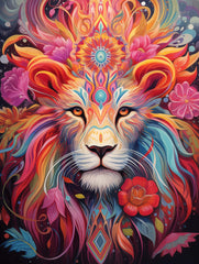 Fantasy Lion Canvas Wall Art print