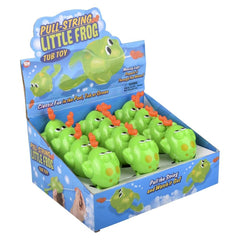 6.5" PULL-STRING FROG BATH TOY LLB kids toys