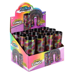 6" SUPER LONG METALLIC RAINBOW COIL SPRING LLB kids toys