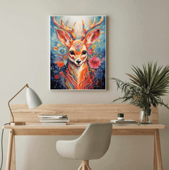 Fantasy Deer Canvas Wall Art print