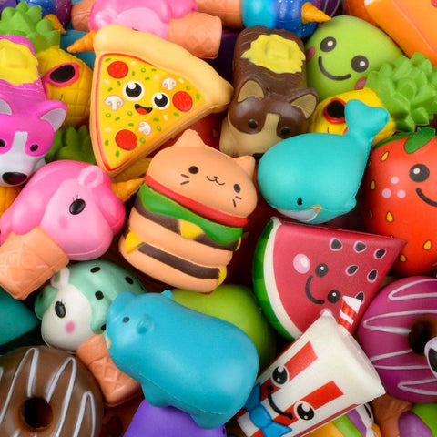 SMALL SQUISH MIX 2.5"-4" (144PCS/CASE) LLB Squishy Toys