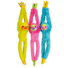 20" HANGING SLOTH NEON LLB Plush Toys