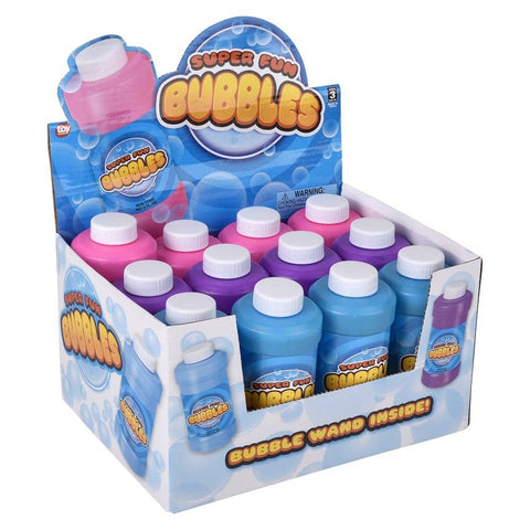 Bubble Bottle 8oz Novelty Toy 12ct - LLB Toys