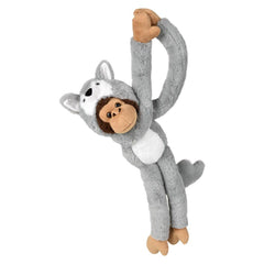 27.5" Dressed Wolf Hanging Monkey - LLB Toys
