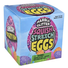 Squish And Stretch Marbleized Easter Eggs 3" - LLB Toys