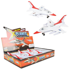 7.5" DIE-CAST PULLBACK F-16 FALCON LLB Car Toys