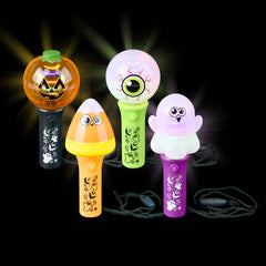 Halloween Light Up Spinning Wand Necklace 4.5" - LLB Toys